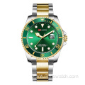 ARLANCH A306 New Water Ghost Series Classic Green Dial Luxury Men Not Automatic Watches Stainless Steel Waterproof Quartz Watch